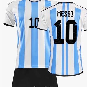 Argentina Football Jersey Kits for Kids Youth Size 22 (6-7 years)